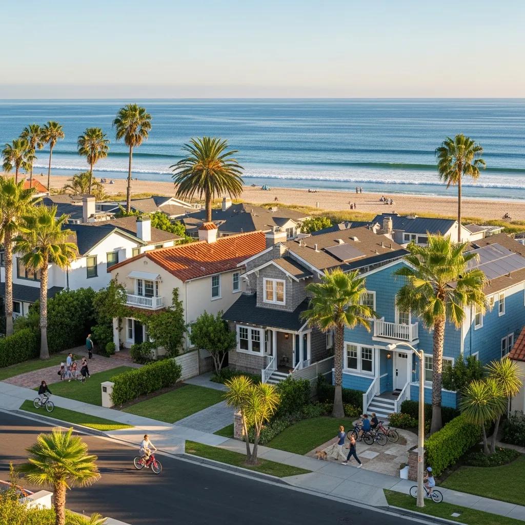 Newport Beach neighborhood scene — homes, streets and community life